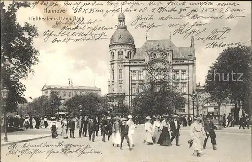 Hannover Hoftheater und Hannoversche Bank Kat. Hannover