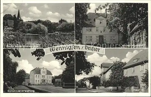 Wennigsen Kloster Forstamt Gemeindeverwaltung Hauptstrasse Klostermuehle Kat. Wennigsen (Deister)