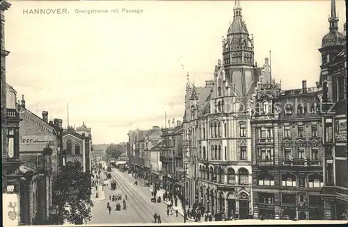 Hannover Georgstrasse mit Passage Kat. Hannover