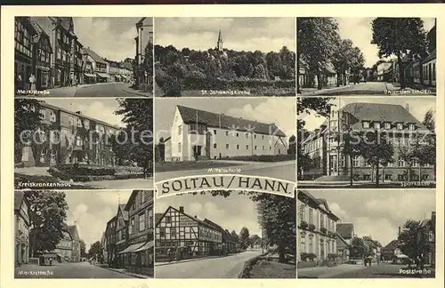 Soltau Mittelschule Poststrasse Marktstrasse Kat. Soltau