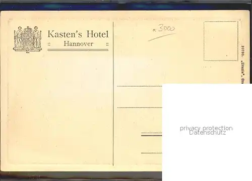 Hannover Kastens Hotel Kat. Hannover