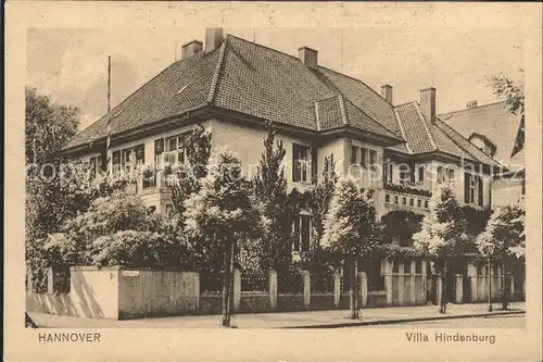 Hannover Villa Hindenburg Kat. Hannover