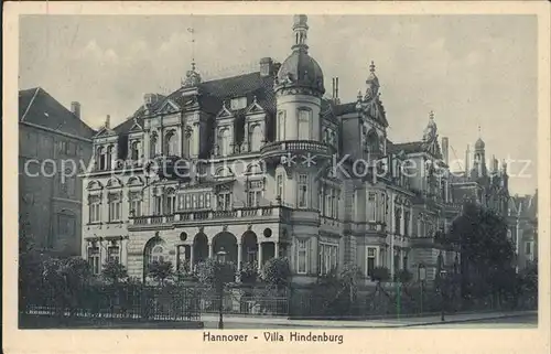 Hannover Villa Hindenburg Kat. Hannover