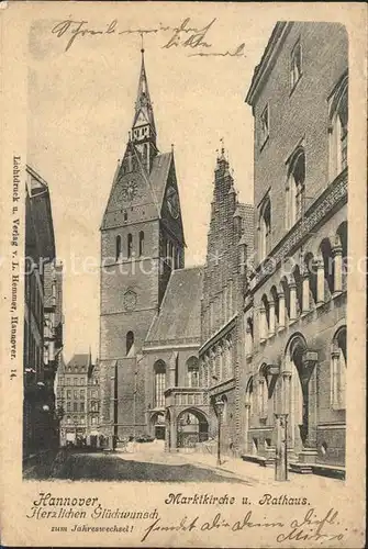 Hannover Marktkirche und Rathaus Kat. Hannover