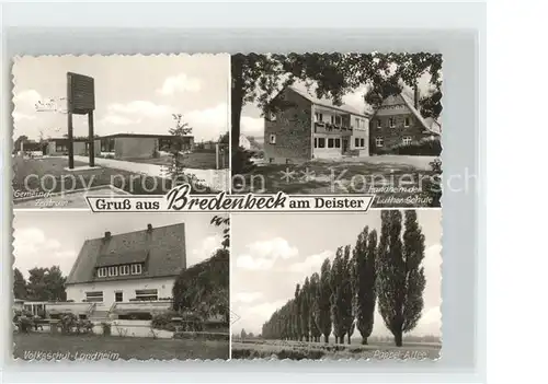 Bredenbeck Deister Gemeinde  Zentrum Volksschul  Landheim Pappel  Allee Kat. Wennigsen (Deister)