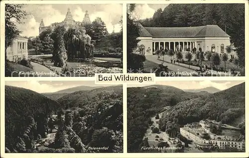 Bad Wildungen Hotel Fuerstenhof Georg Viktor Quelle Wandelhalle Badehotel Helenental Kat. Bad Wildungen