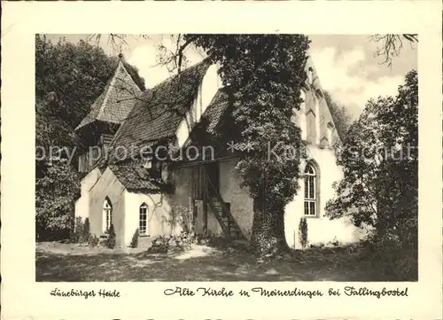 Meinerdingen Alte Kirche Lueneburger Heide Kat. Walsrode