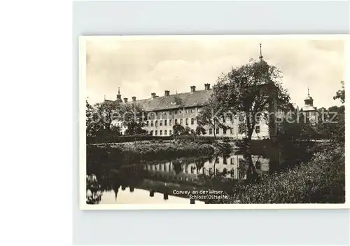 Hoexter Weser Schloss Corvey Ostseite Kat. Hoexter