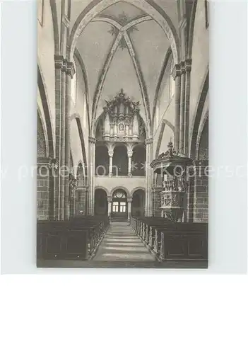 Fritzlar Dom Inneres Westempore mit romanischen Arkaden Kat. Fritzlar