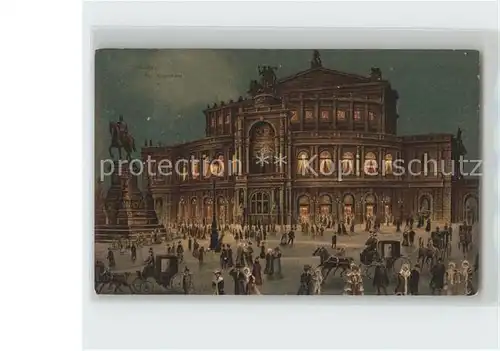 Dresden Kgl Opernhaus Kat. Dresden Elbe