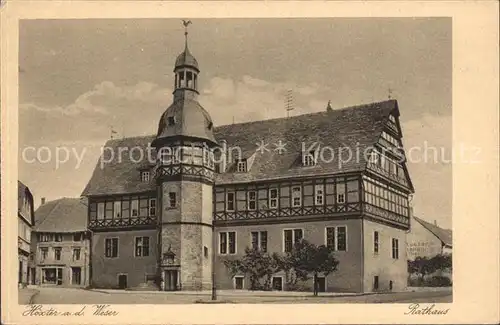 Hoexter Weser Rathaus Kat. Hoexter