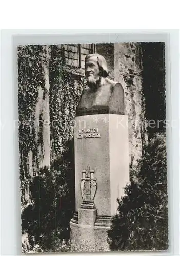 Corvey Grabmal Dichter Hoffmann von Fallersleben  Kat. Hoexter