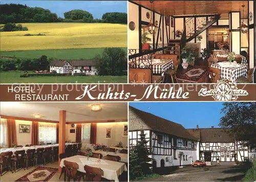 Erdhausen Hotel Restaurant Kuhrts Muehle Gastraeume Panorama Kat. Gladenbach