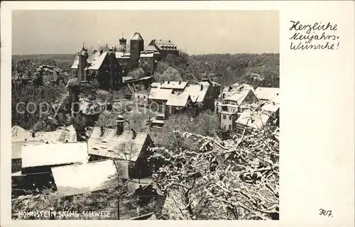 Hohnstein Saechsische Schweiz Stadt und Schloss Hohnstein Kat. Hohnstein