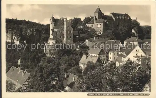 Hohnstein Saechsische Schweiz Schloss Hohnstein Kat. Hohnstein