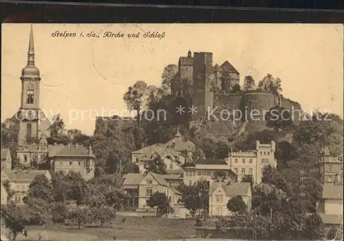 Stolpen Kirche und Schloss Kat. Stolpen