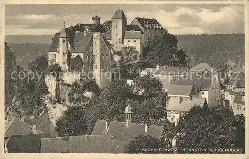 Hohnstein Saechsische Schweiz Schloss Hohnstein Jugendburg Kat. Hohnstein