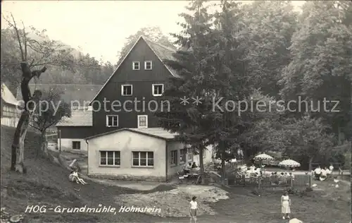 Hohnstein Saechsische Schweiz HOG Grundmuehle Kat. Hohnstein