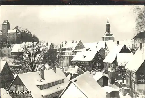 Hohnstein Saechsische Schweiz Stadtansicht Schloss Hohnstein Kat. Hohnstein