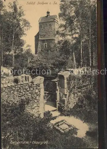 Stolpen Schloss Stolpen Seigerturm Coselgrab Kat. Stolpen