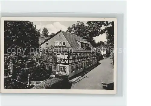 Hohnstein Saechsische Schweiz Gasthaus Meschke Kat. Hohnstein