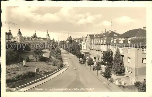 Bad Wildungen Sanatorium Helenenquelle Hotel Fuerstenhof Kat. Bad Wildungen