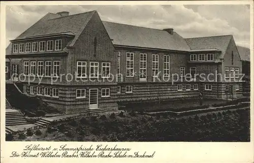Eschershausen Holzminden Wilhelm Raabe  Schule Denkmal