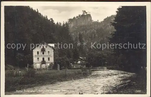 Hohnstein Saechsische Schweiz Hotel Polenztal Kat. Hohnstein