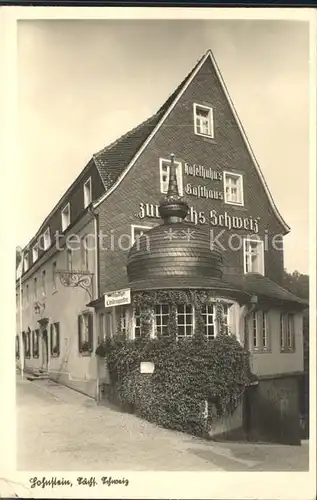 Hohnstein Saechsische Schweiz Gasthaus zur Saechsischen Schweiz Kat. Hohnstein