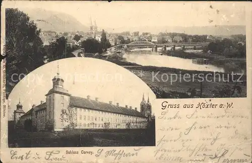 Hoexter Weser Schloss Corvey Kat. Hoexter