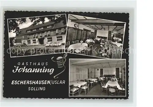 Eschershausen Uslar Gasthaus Johanning Kat. Uslar