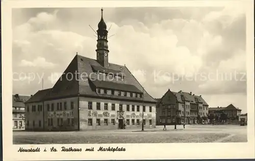 Neustadt Sachsen Rathaus Marktplatz Kat. Neustadt Sachsen