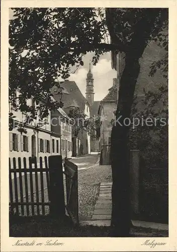 Neustadt Sachsen Malggasse Kat. Neustadt Sachsen