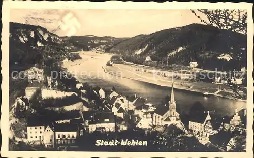 Wehlen Sachsen Panorama / Wehlen /Saechsische Schweiz-Osterzgebirge LKR