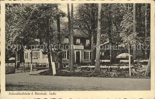 Neustadt Sachsen Hohwaldschaenke Gasthaus Kat. Neustadt Sachsen