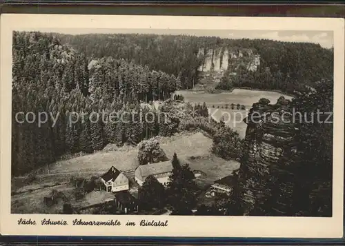 Rosenthal Bielatal Schwarzmuehle Erzgebirge Kat. Rosenthal Bielatal