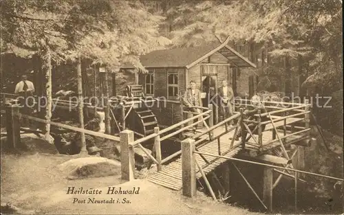 Neustadt Sachsen Heilstaette Hohwald Wasserrad Kat. Neustadt Sachsen