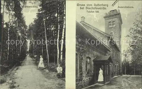 Bischofswerda Butterberg Aussichtsturm Foerstereiweg Kat. Bischofswerda