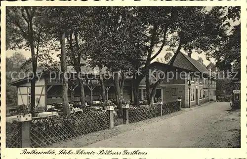 Rathewalde Buettners Gasthaus  Kat. Hohnstein
