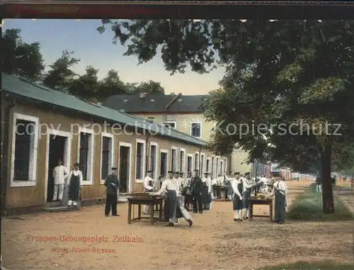 Zeithain Truppenuebungsplatz Koenig Albert Strasse  Kat. Zeithain