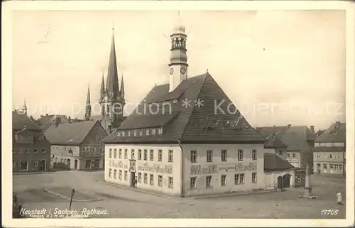 Neustadt Sachsen Rathaus Kat. Neustadt Sachsen