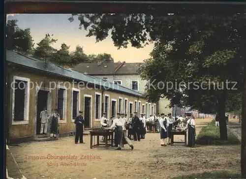 Zeithain Truppenuebungsplatz Koenig Albert Strasse  Kat. Zeithain