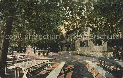 Saupsdorf Wachberg Gartenterrasse Kat. Kirnitzschtal