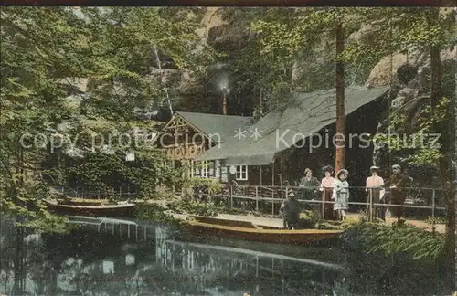 Hinterhermsdorf Bootsstation Obere Schleuse Kat. Sebnitz