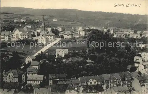 Sebnitz Blick ueber die Blumenstadt Kat. Sebnitz