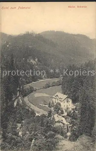 Hohnstein Saechsische Schweiz Hotel zum Polenztal Kat. Hohnstein