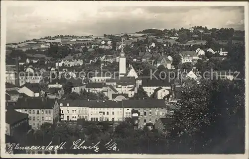 Sebnitz Stadtbild mit Kirche Kat. Sebnitz