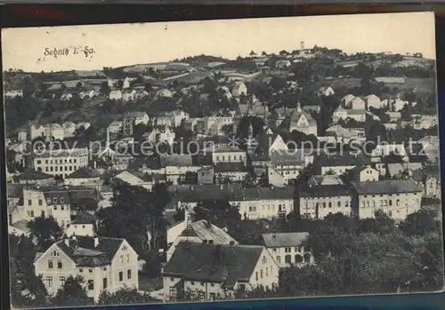 Sebnitz Blick ueber die Stadt Kat. Sebnitz