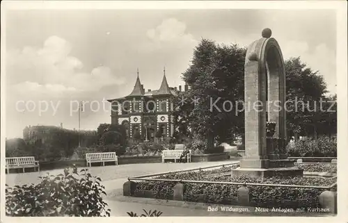 Bad Wildungen Neue Anlagen Kurhaus  Kat. Bad Wildungen