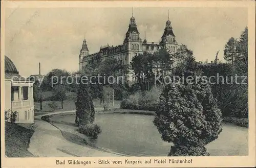 Bad Wildungen Hotel Fuerstenhof  Kat. Bad Wildungen